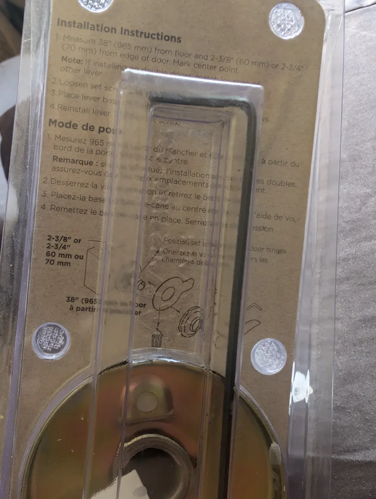 New Weiser Inactive Lever (dummy)- Satin Nickel image indicator(3)