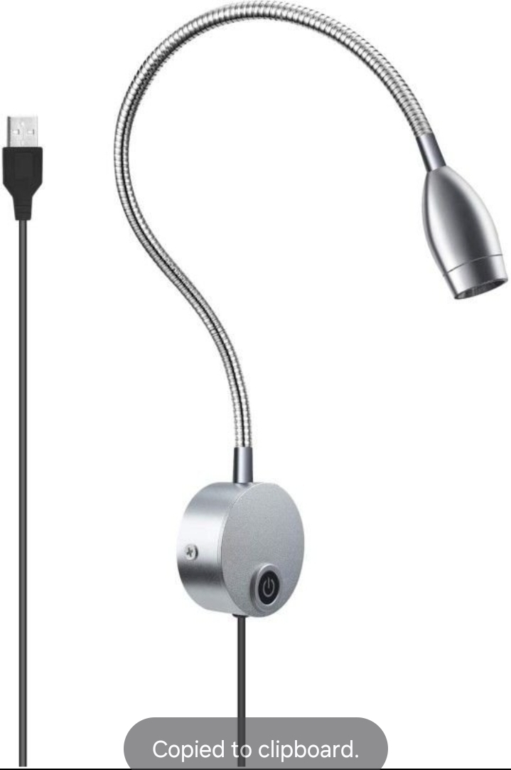 Dimmable Headboard Reading Light - Gooseneck Over Bed Reading