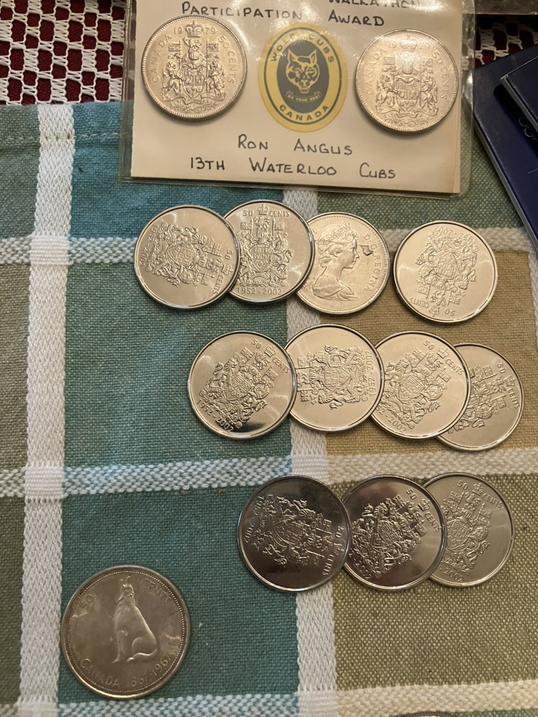 Canadian half dollar coins