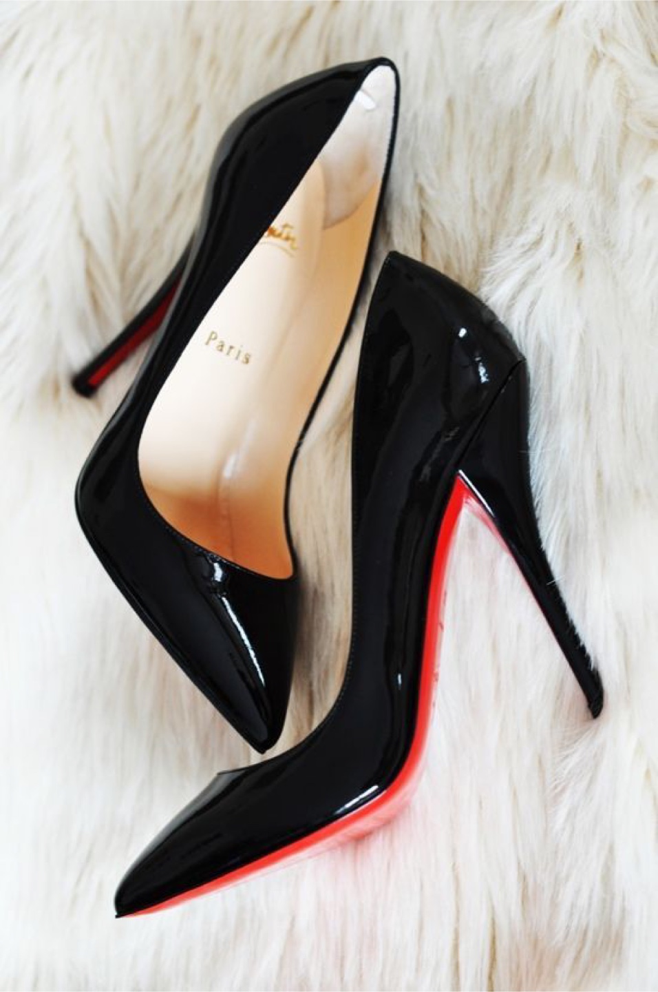 Christian Louboutin Black Patent Leather Heels