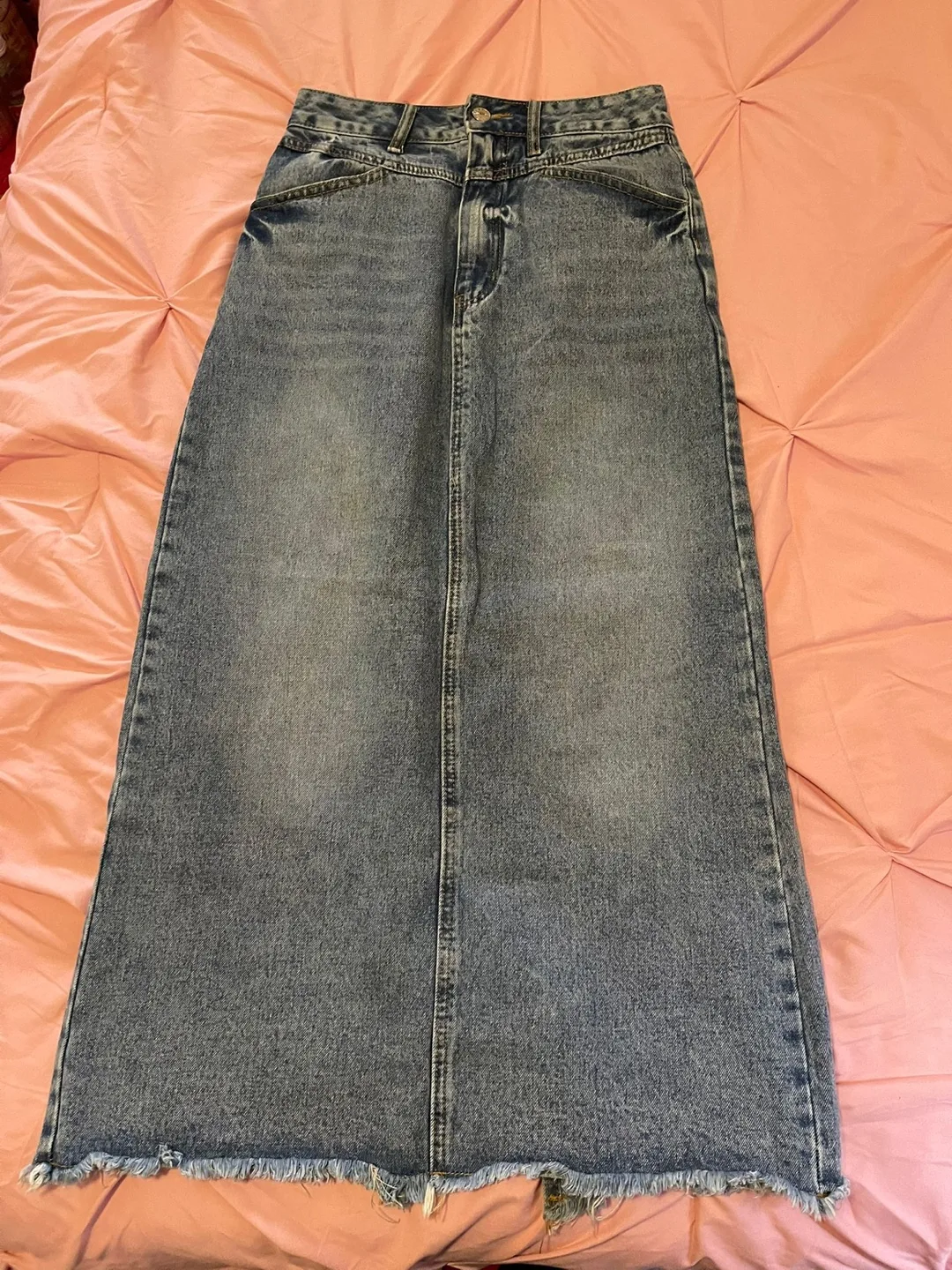 Blue Denim Jean Skirt thumbnail