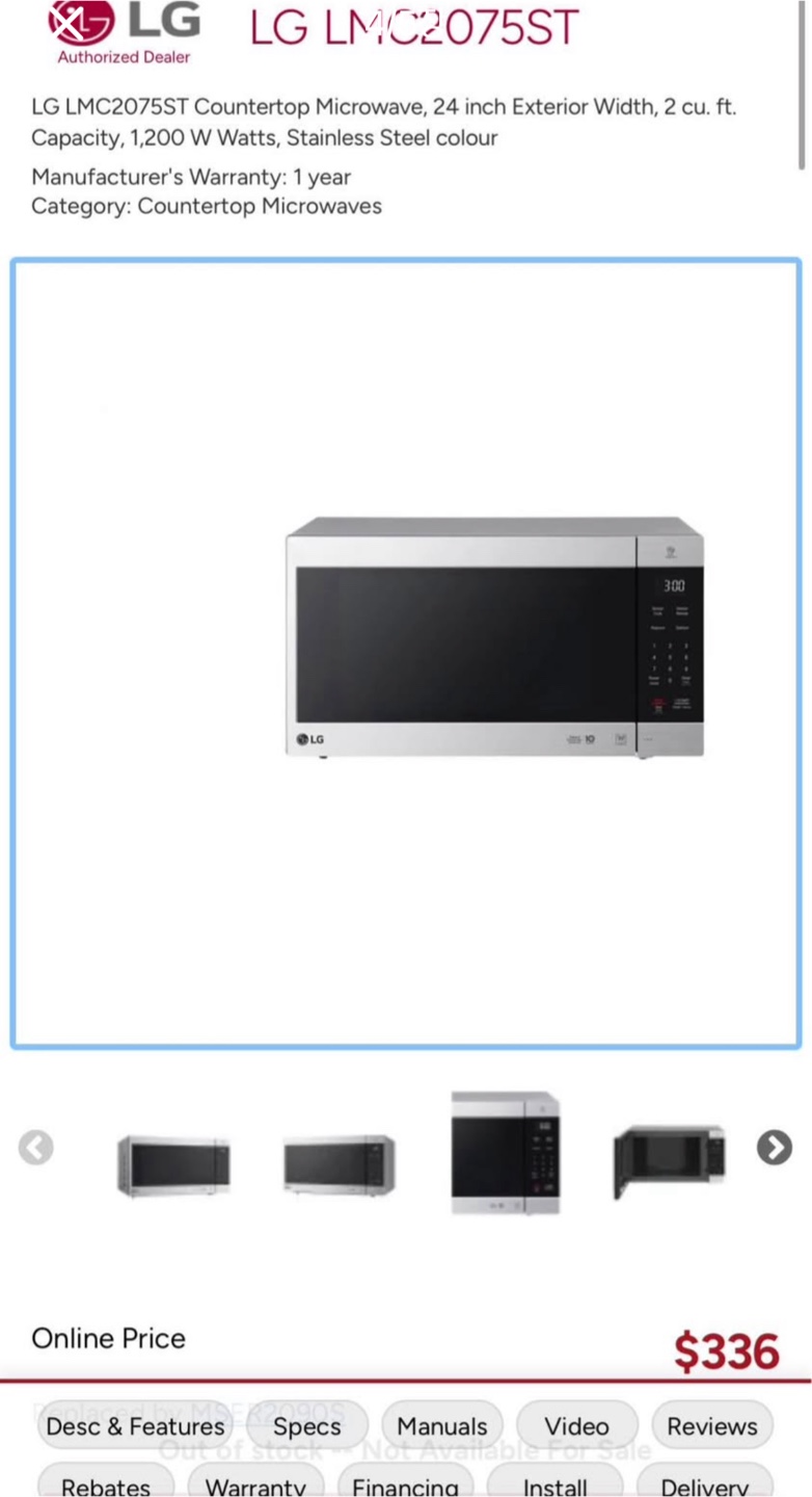 ❗️LUXURY❗️LG Countertop Microwave - photo 4