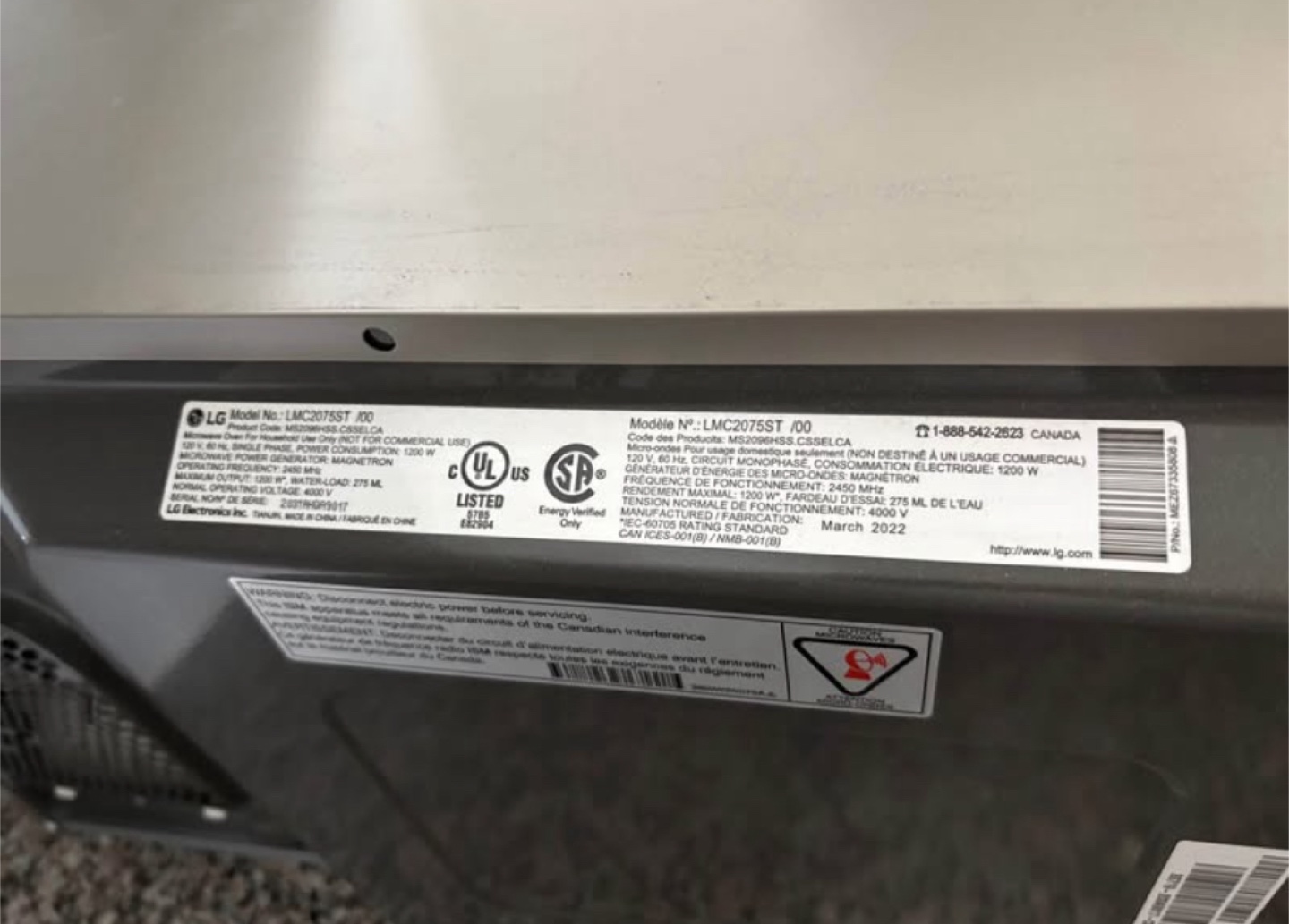 ❗️LUXURY❗️LG Countertop Microwave - photo 2