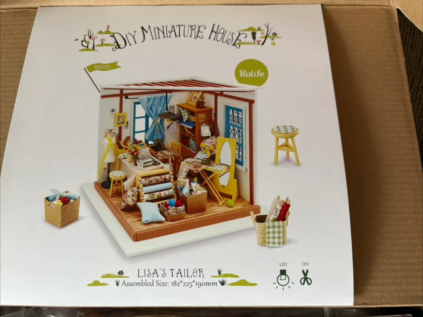 Rolife Lisa's Tailor DIY Miniature House Kit DG101 thumbnail