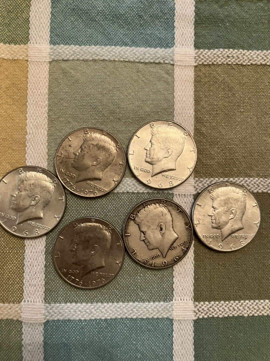 US Kennedy half dollars