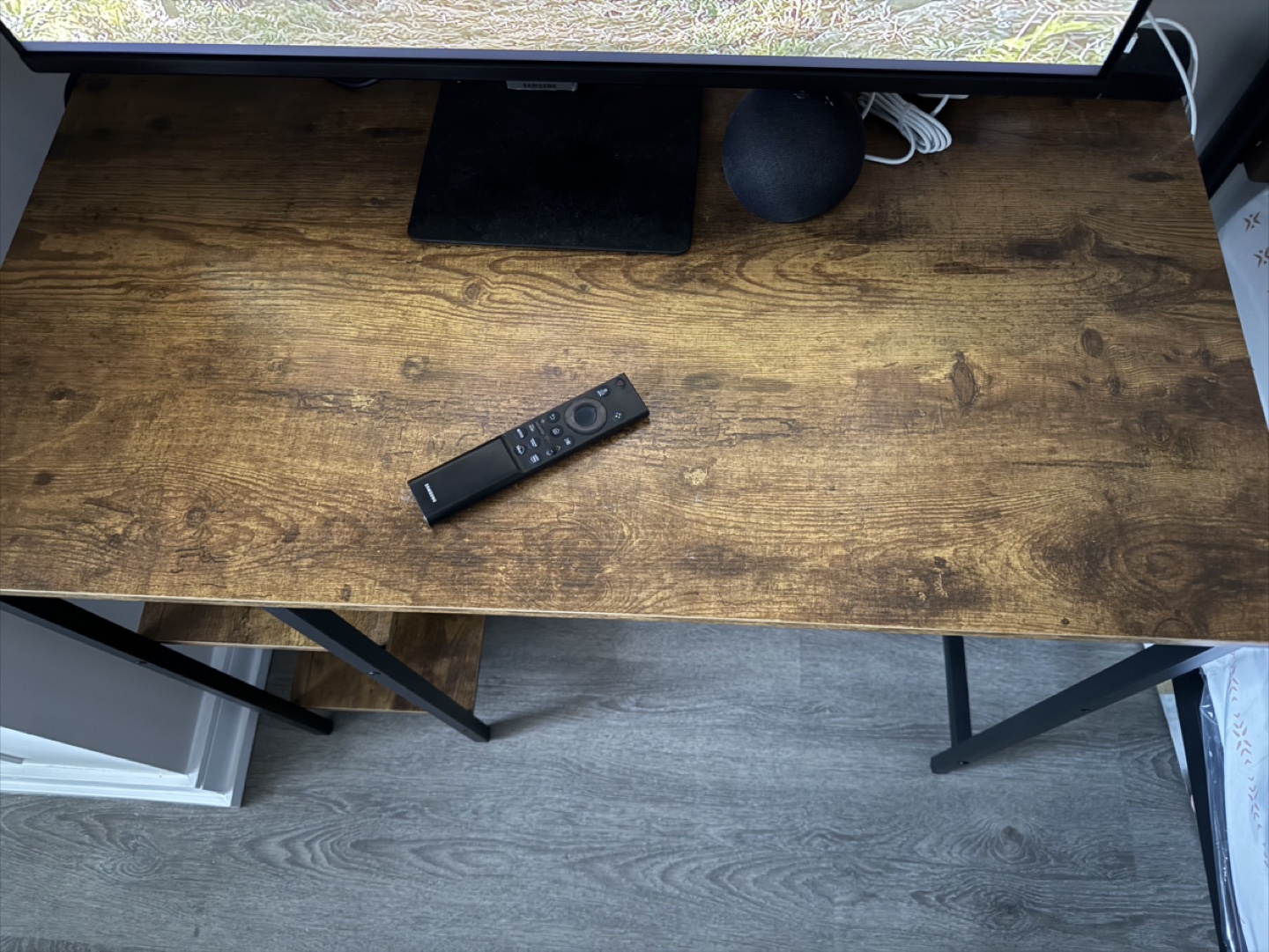 Brown & Black Computer Desk - photo 2