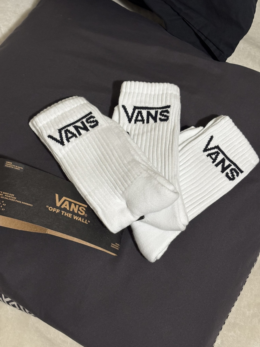 Vans Crew Socks White