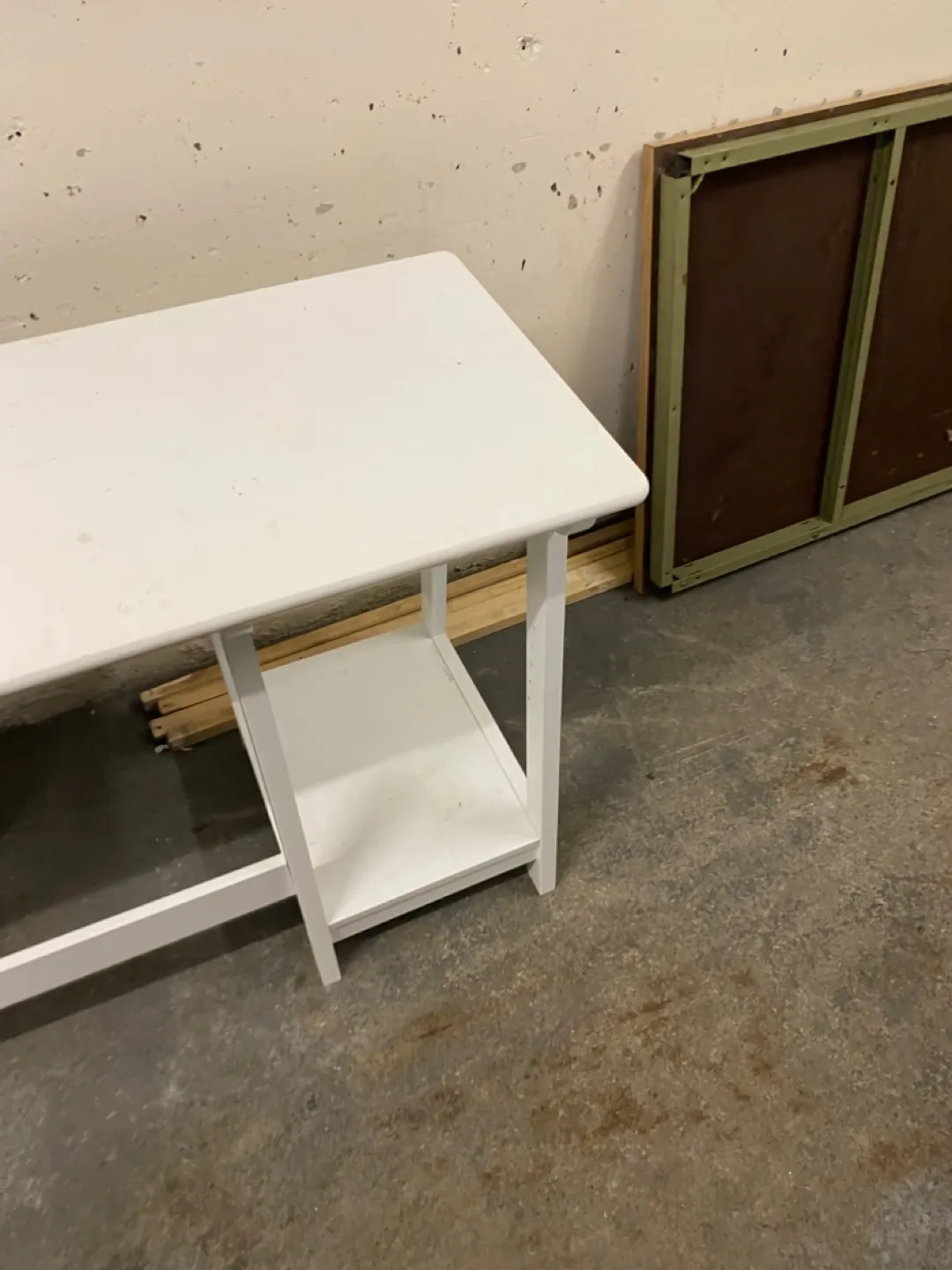White Desk with Shelf thumbnail
