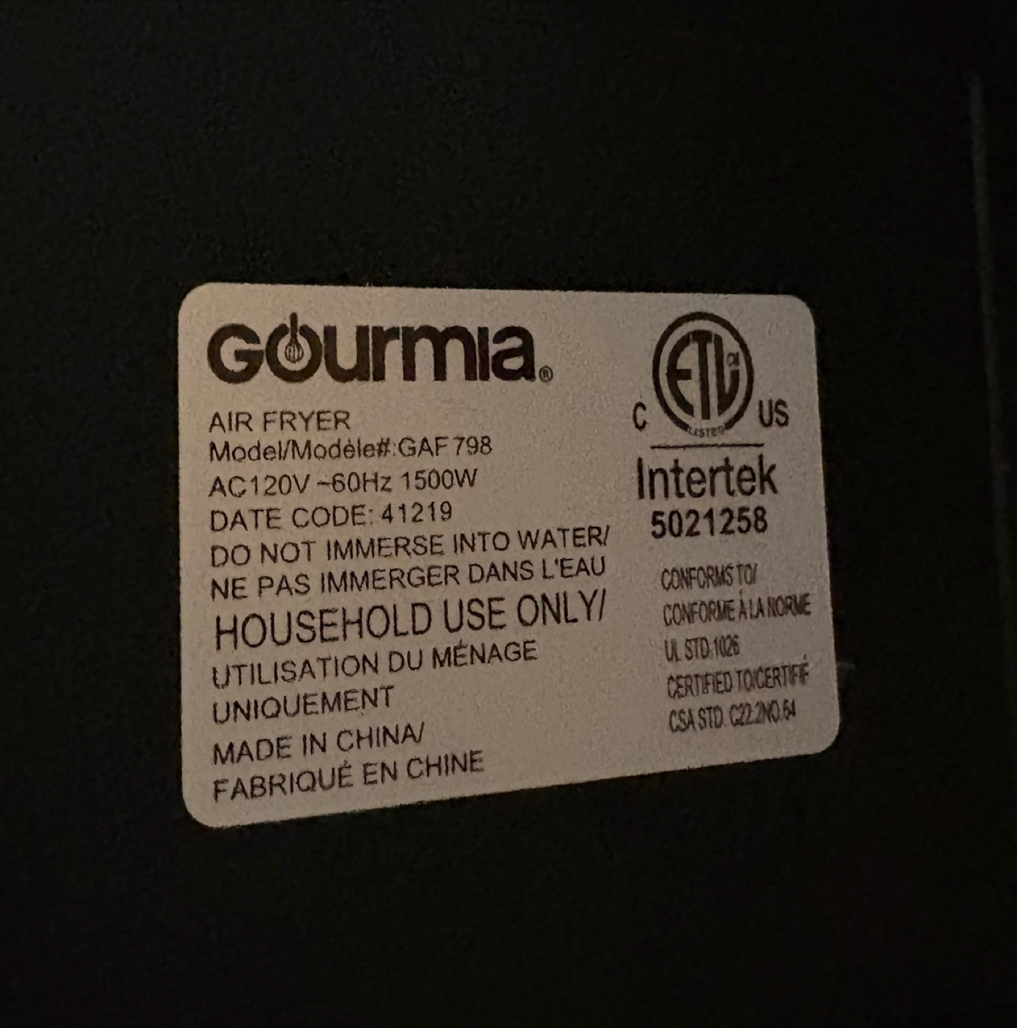Gourmia Air Fryer - photo 4