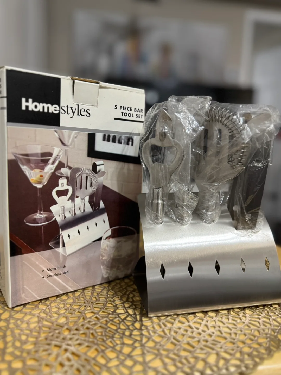 🇨🇦Homestyles 5 Piece Bar Tool Set - New in Box! image indicator(3)