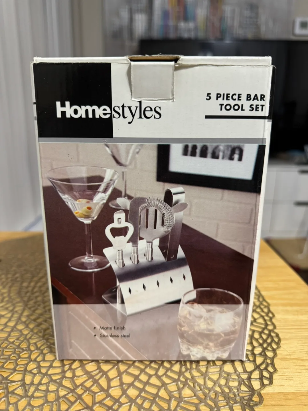 🇨🇦Homestyles 5 Piece Bar Tool Set - New in Box! image indicator(2)