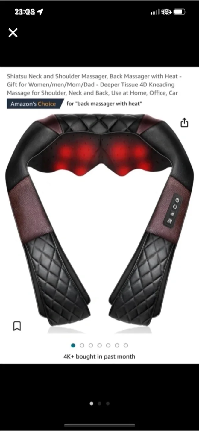 Shiatsu Shoulder Massager with Heat thumbnail