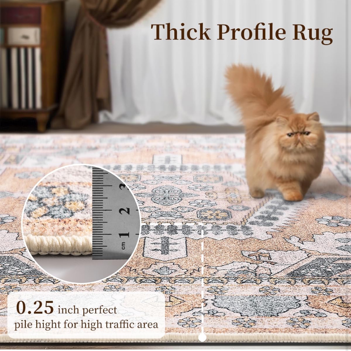 New unused 6*9 boho rug - photo 5