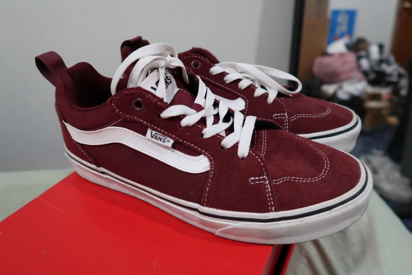 Vans Suede Burgundy Sneakers thumbnail