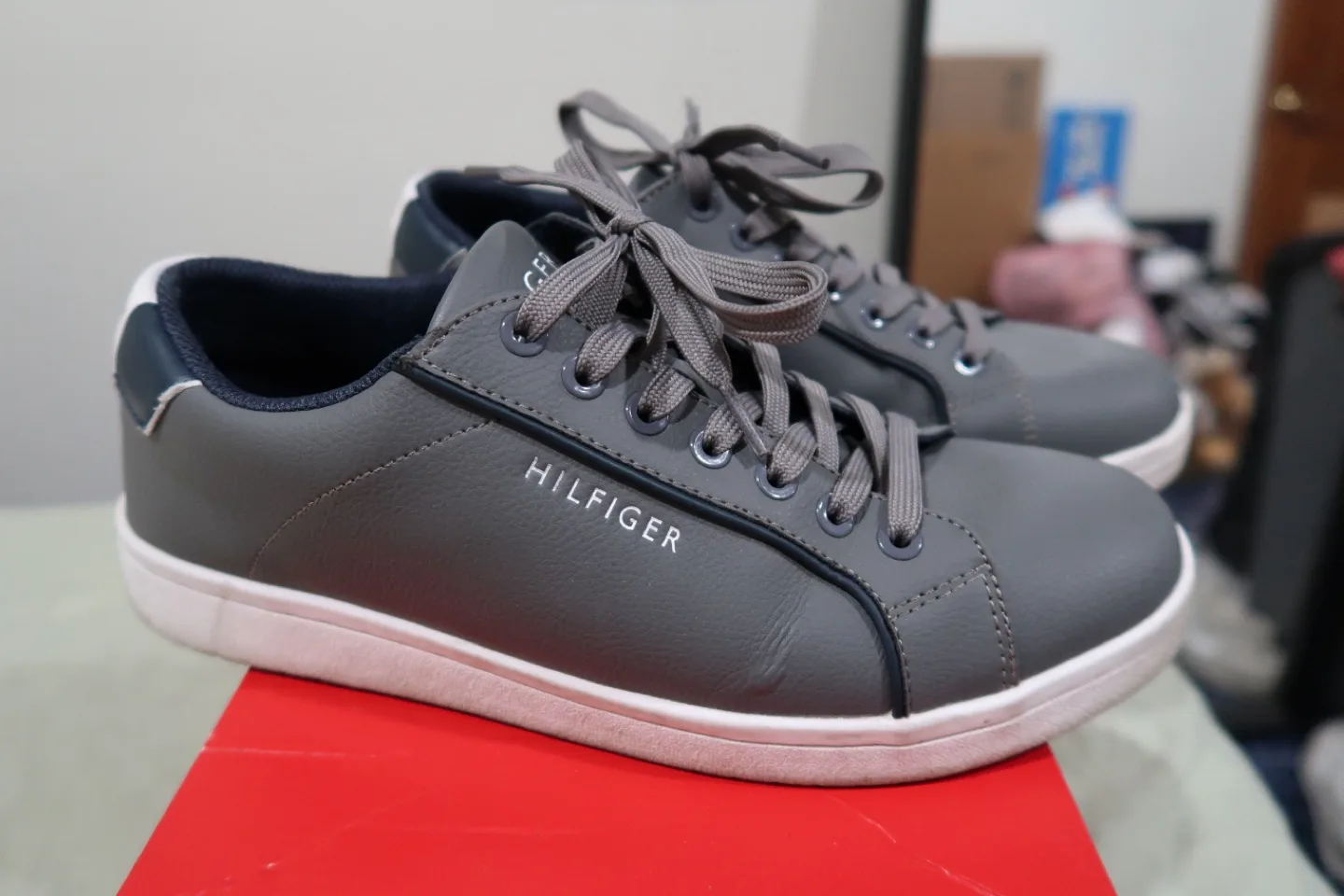 Tommy Hilfiger Gray Sneakers thumbnail