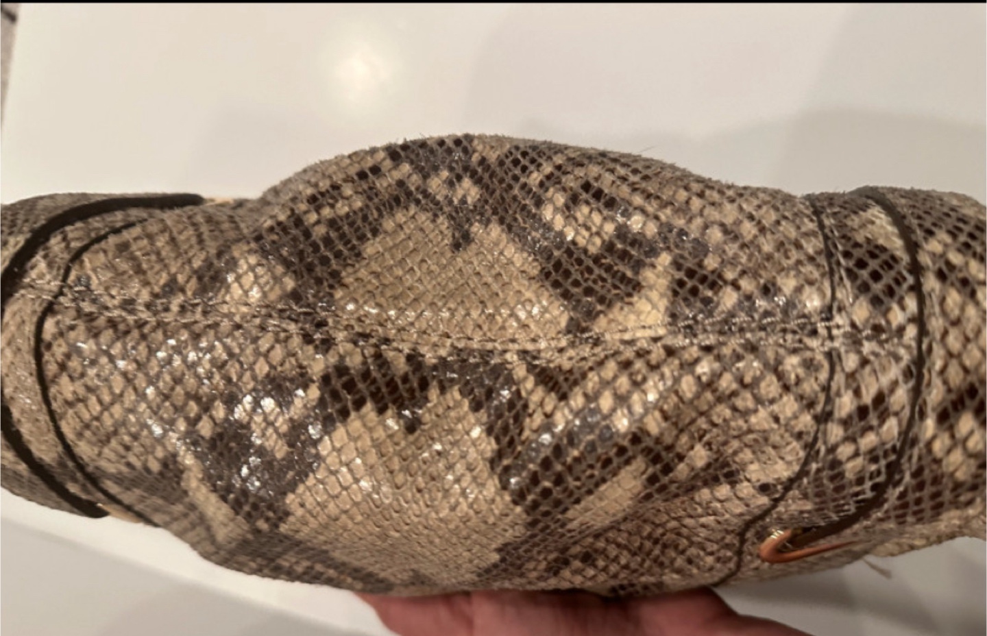 Michael Kors Snakeskin Print Shoulder Bag - photo 4