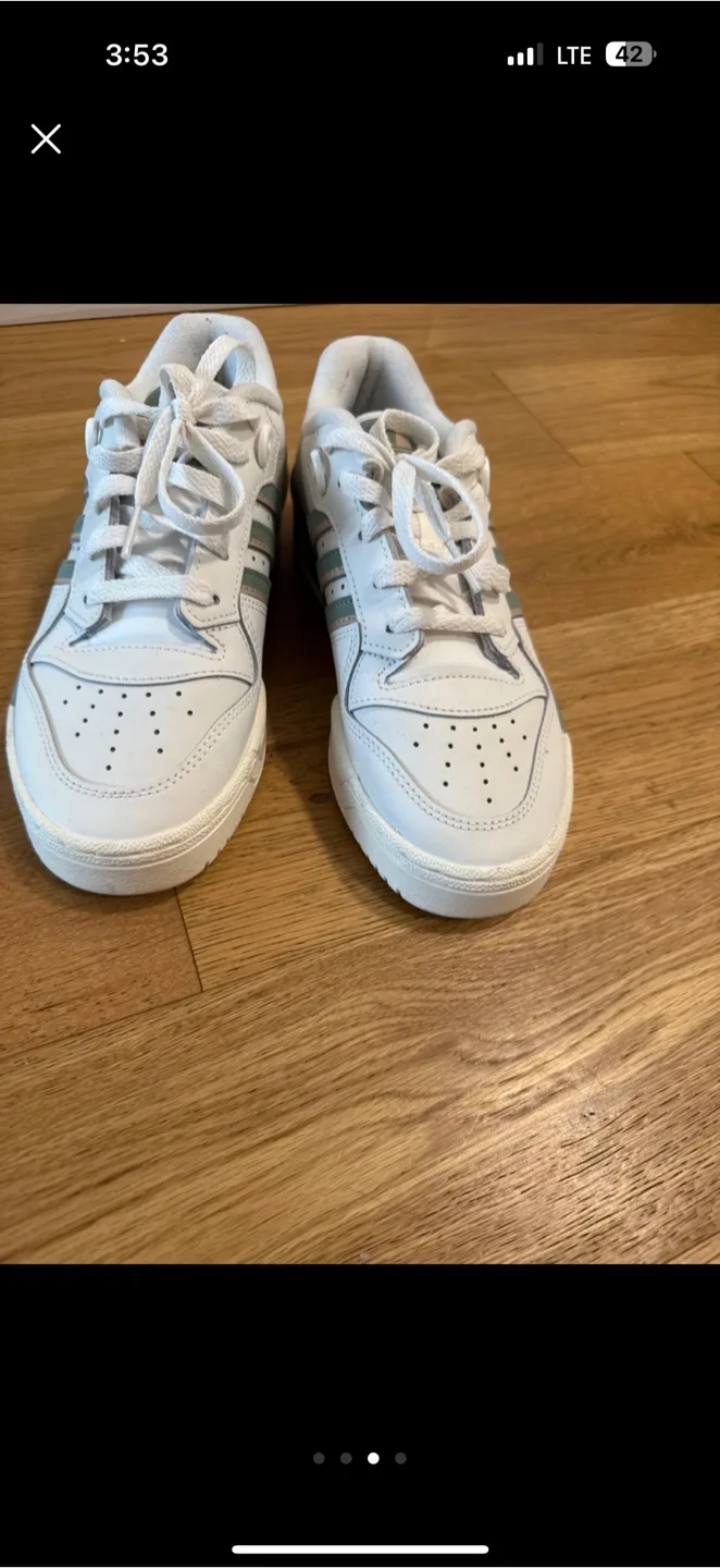 Adidas Rivalry Low J White/Green Shoes image indicator(2)