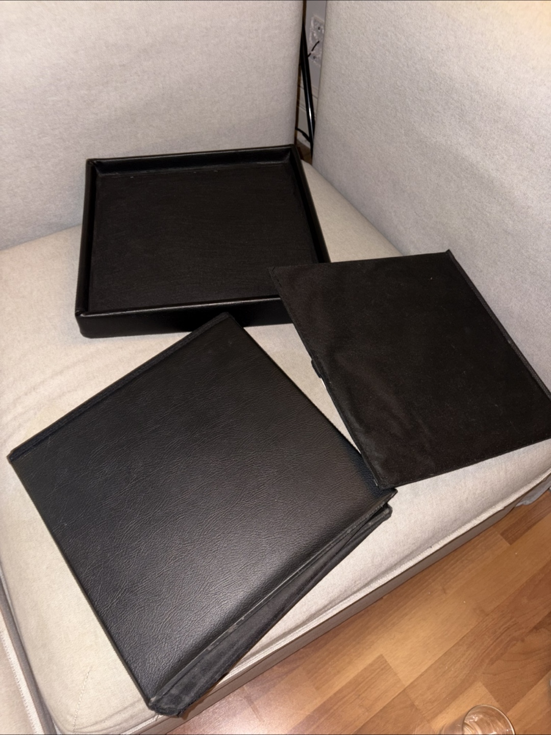 Black Storage Ottoman - photo 3