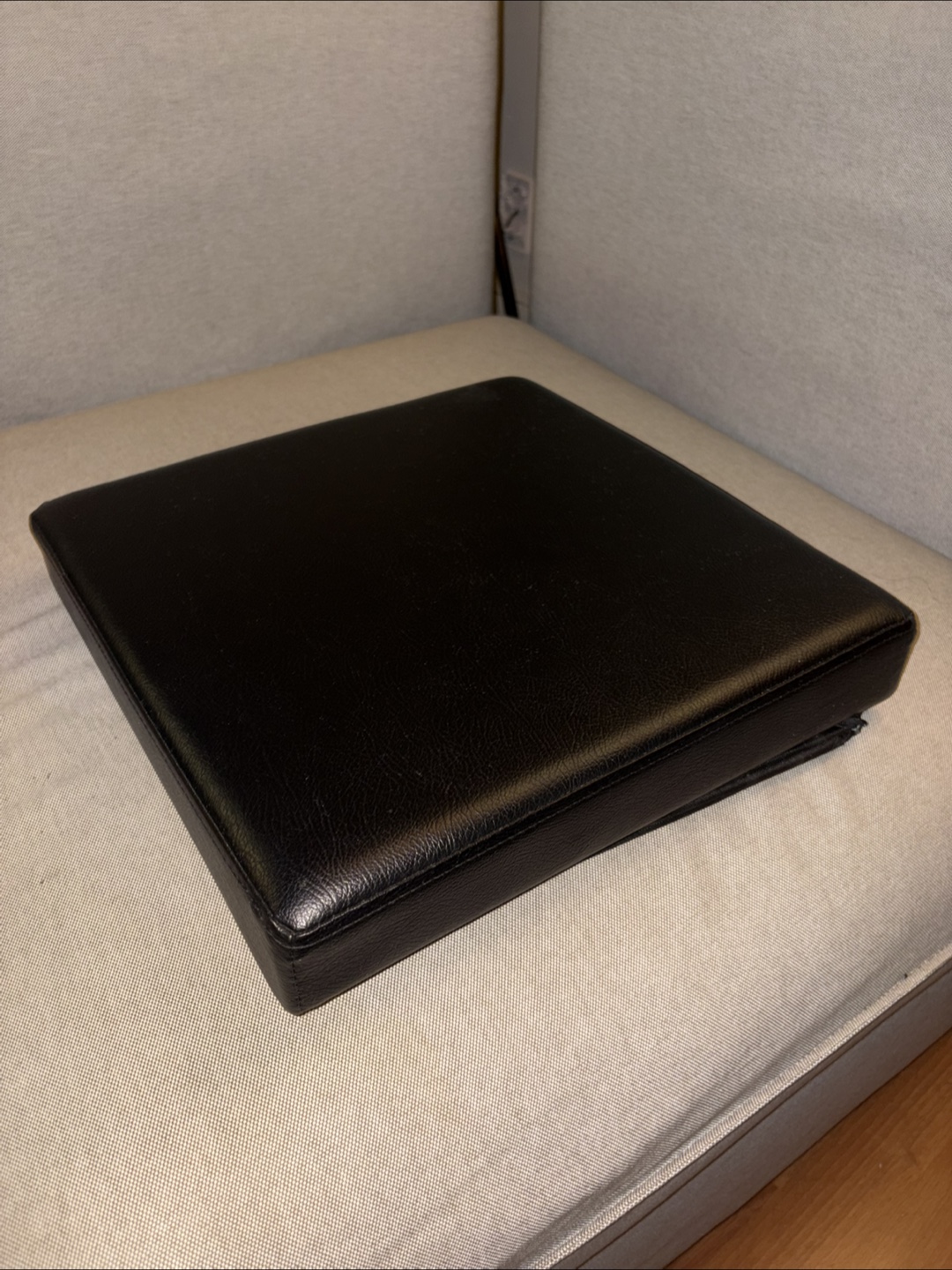 Black Storage Ottoman - photo 4
