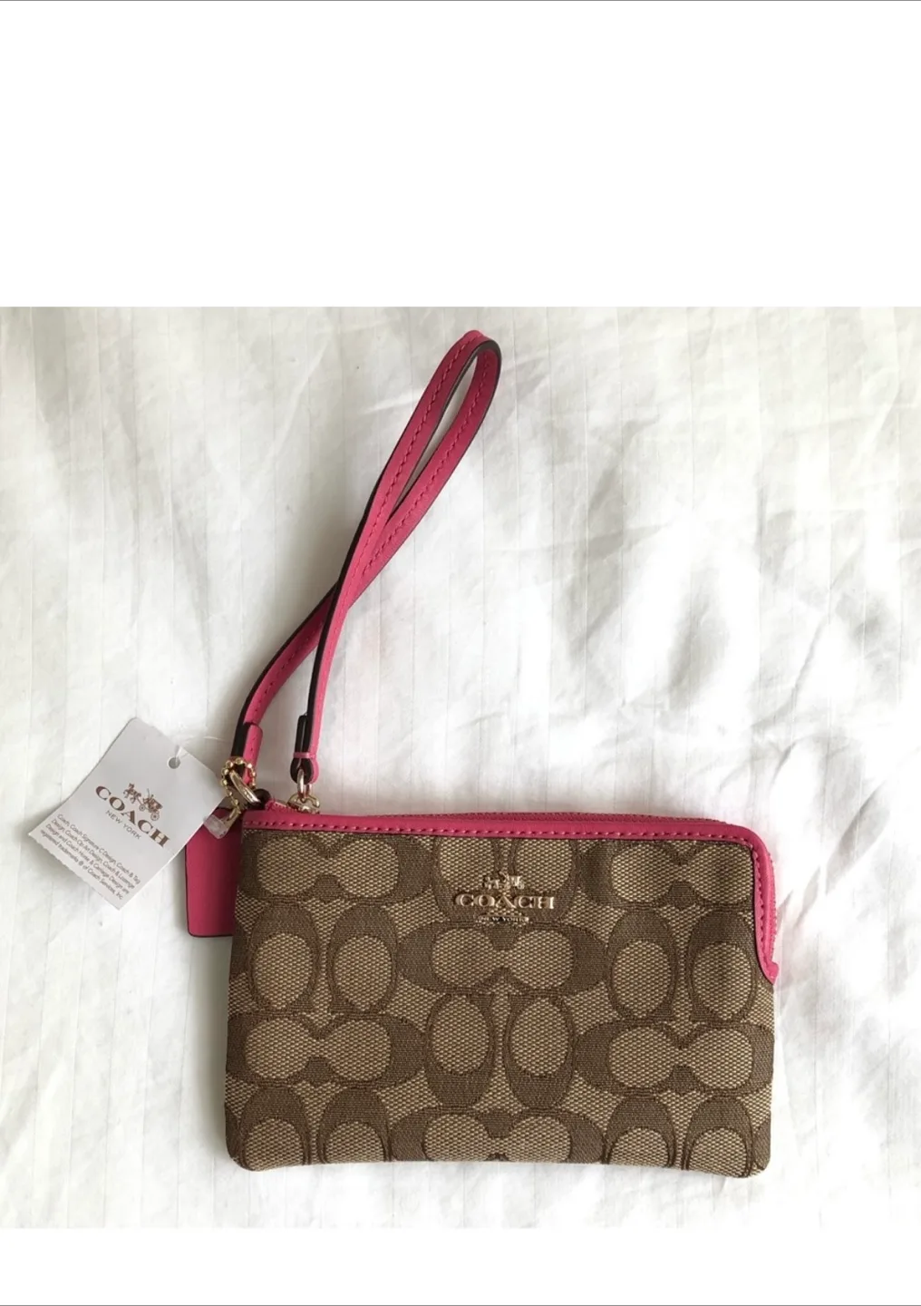 Coach Wristlet Brown/Pink thumbnail