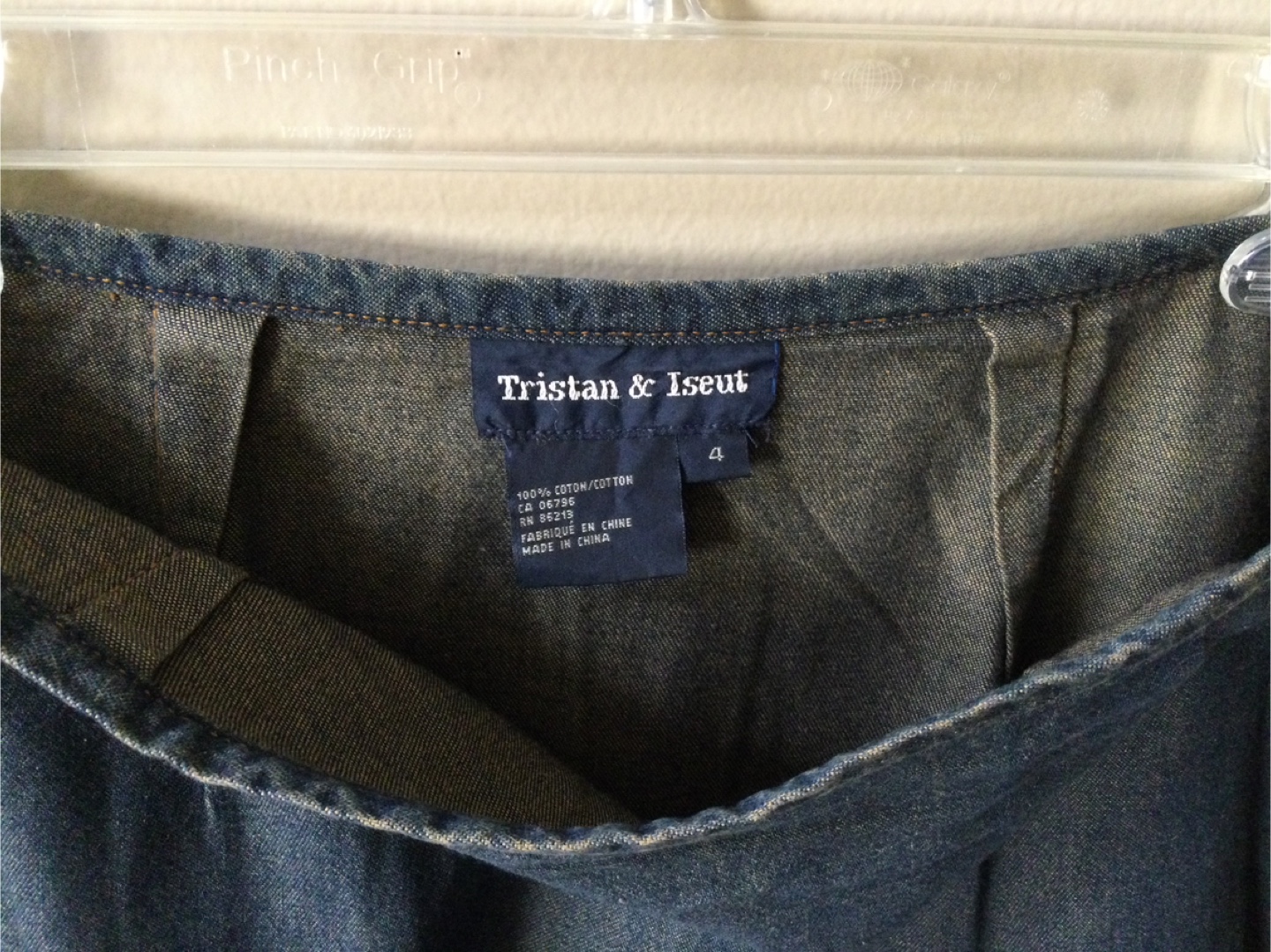 Tristan & Iseut Denim Skirt - Size 4 - photo 2
