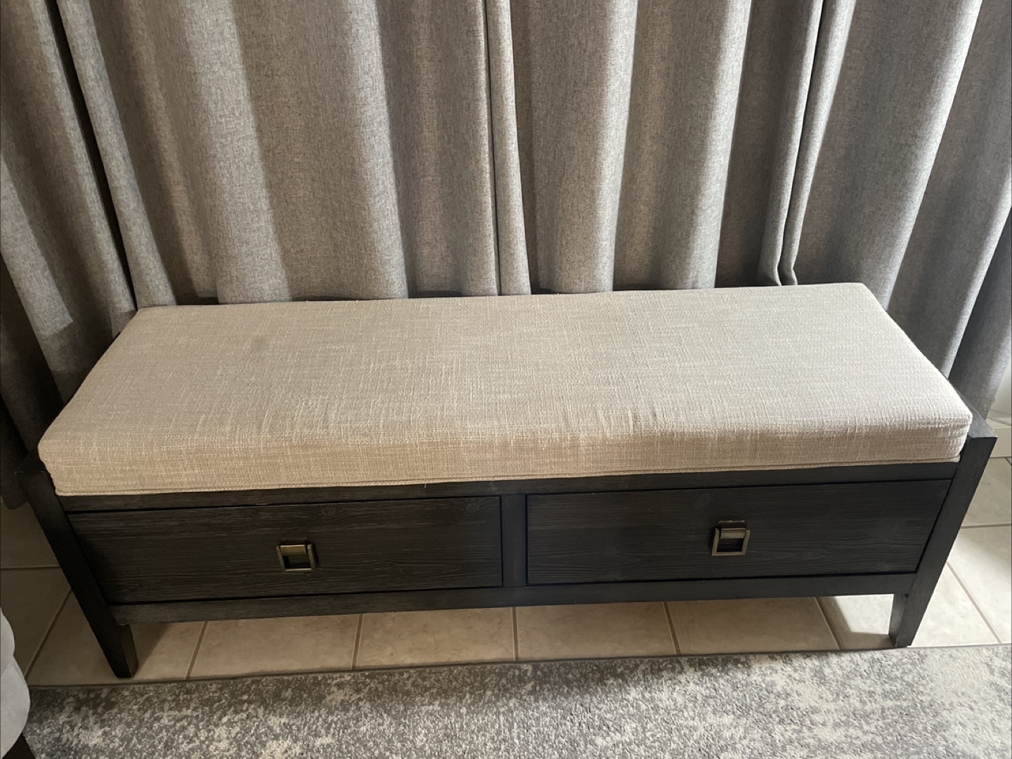 Storage Bench with Cushion Top - photo 2