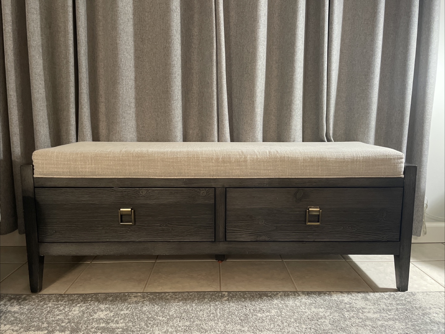 Storage Bench with Cushion Top