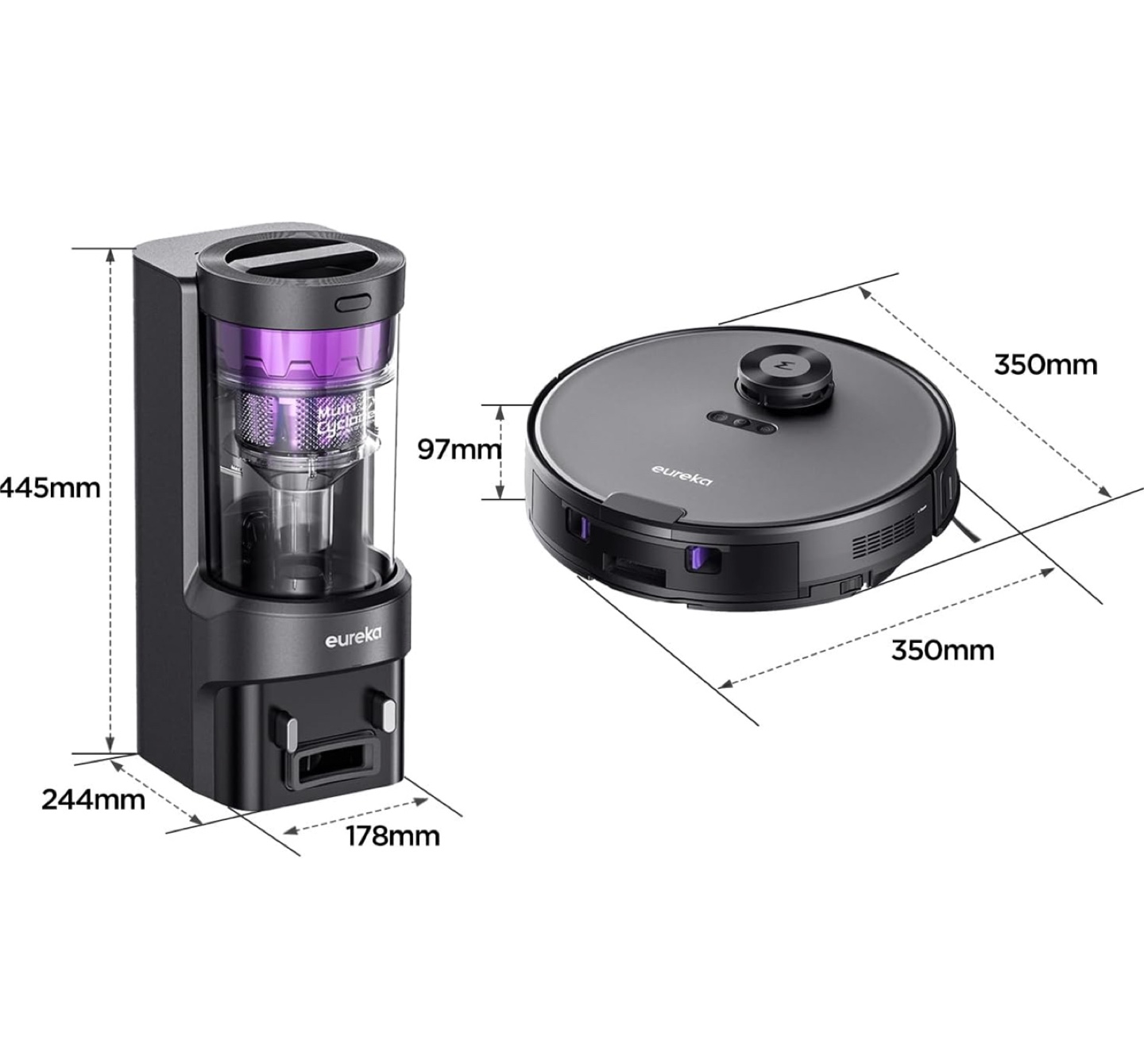 Eureka Robot Vacuum with Self-Emptying Base - photo 4