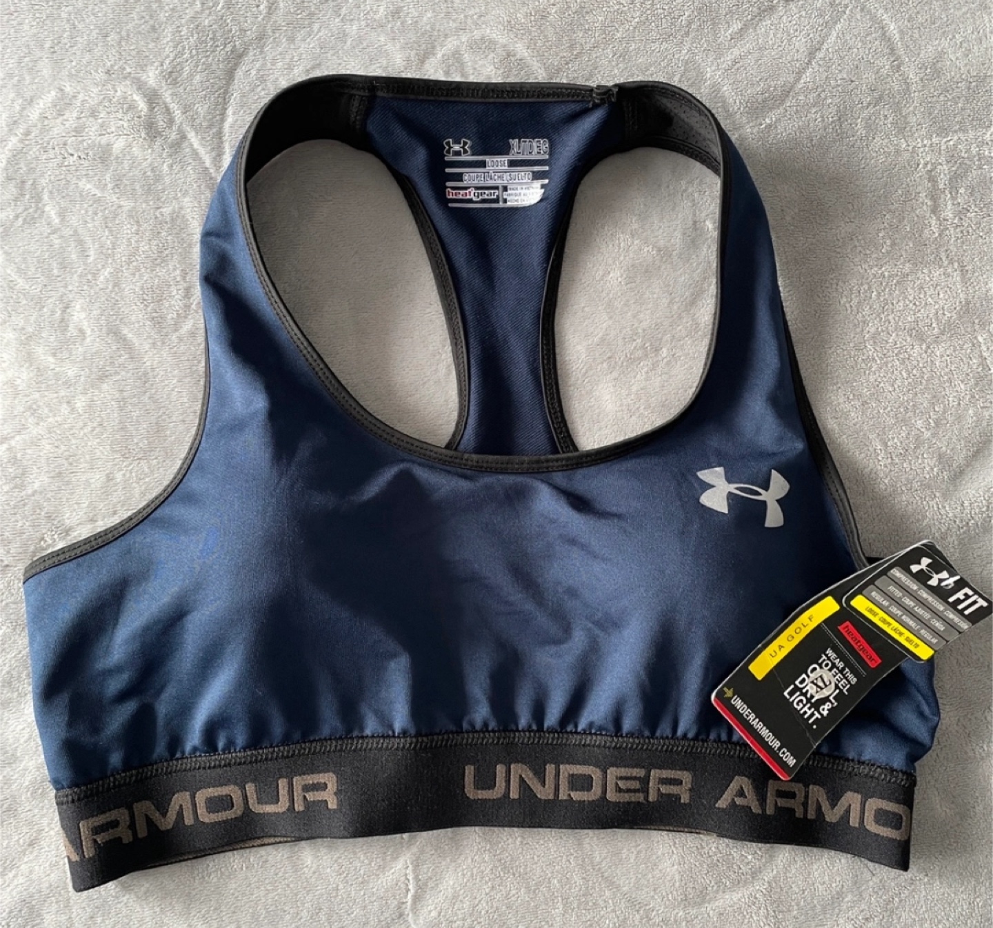 Under Armour XL Sports Bra - Navy Blue
