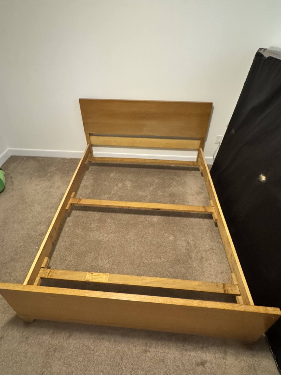 Natural Wooden Bed Frame - photo 2
