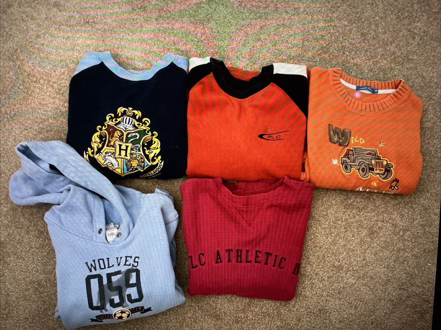 Kids' Sweatshirts & Hoodie Bundle (5 Items)