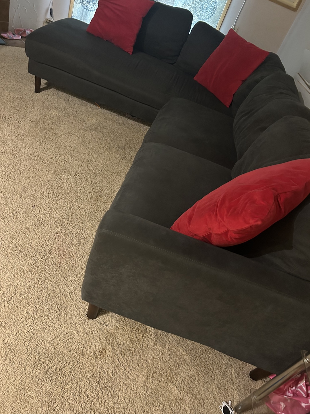 Dark Grey Sectional Sofa - photo 3