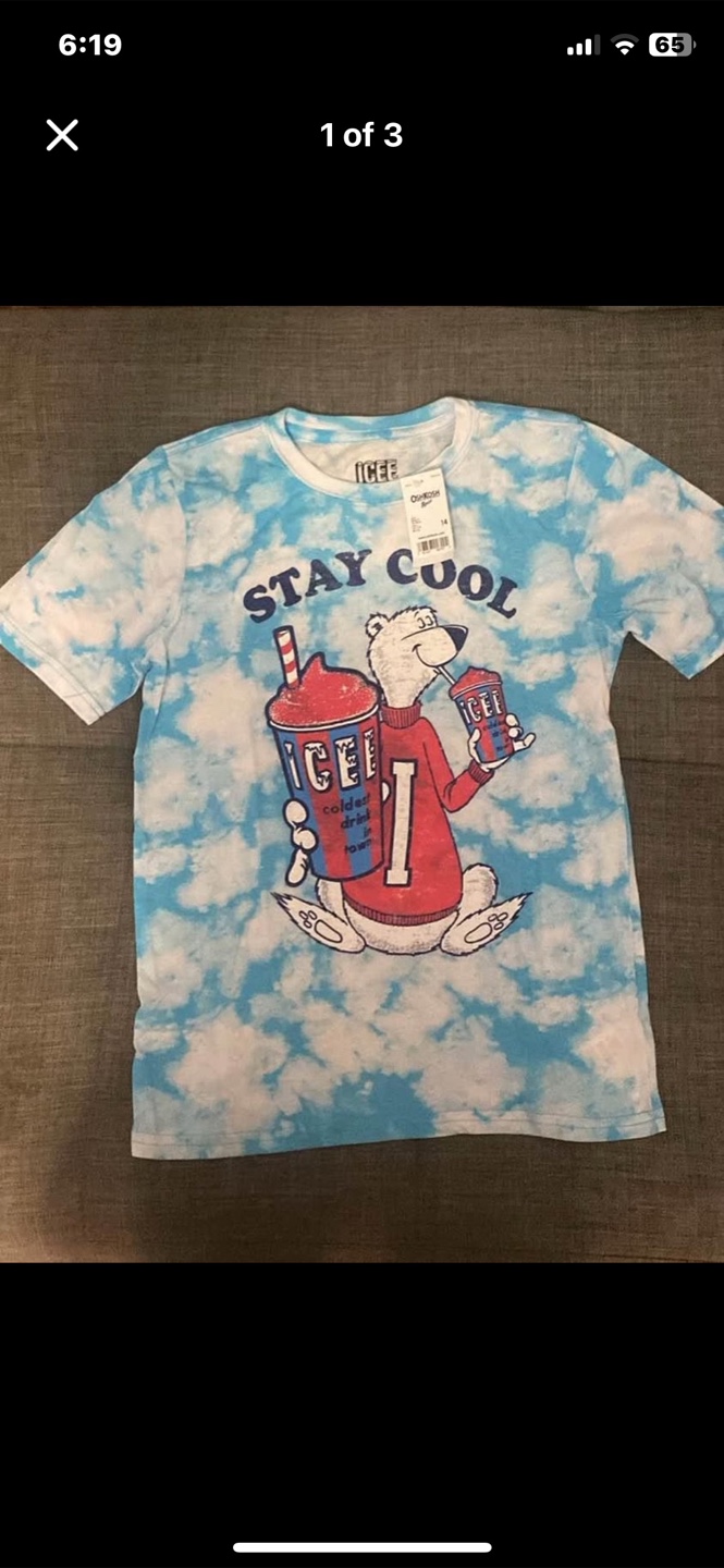 Kids ICEE Tie-Dye T-Shirt - Size 14