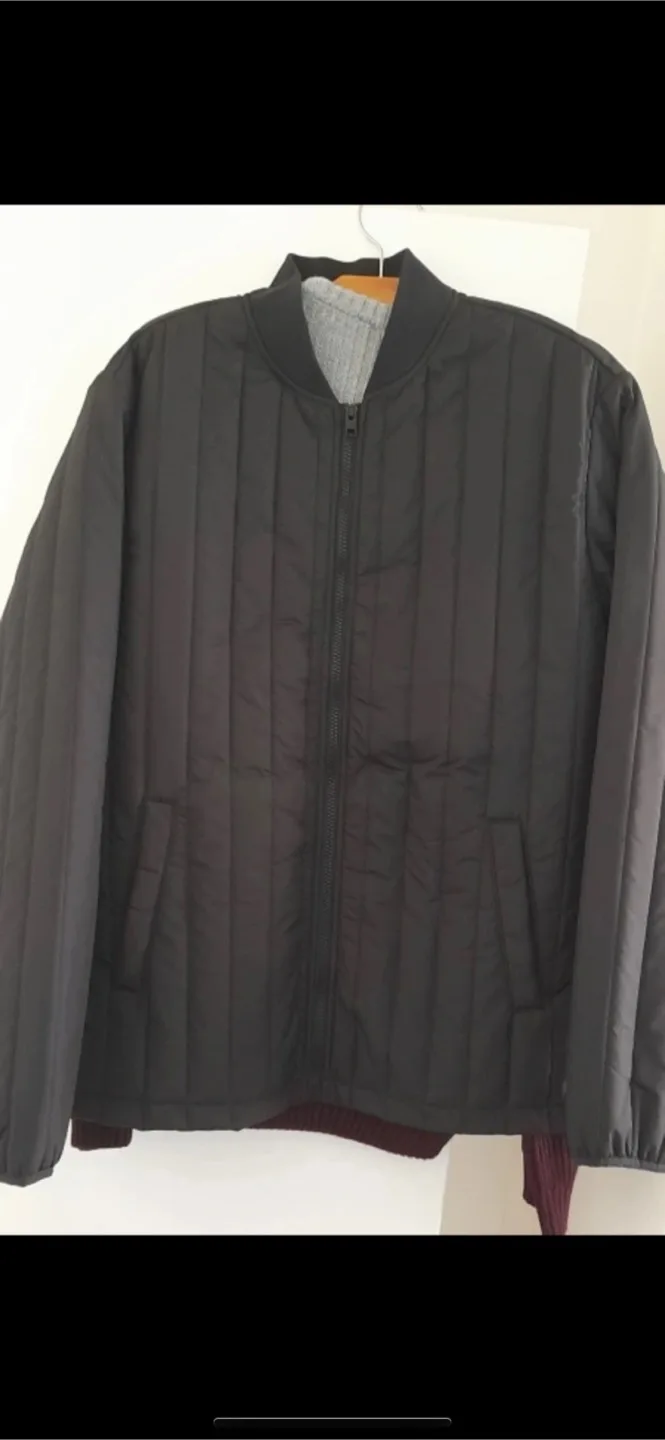 Quilted Bomber Jacket - Black image indicator(2)