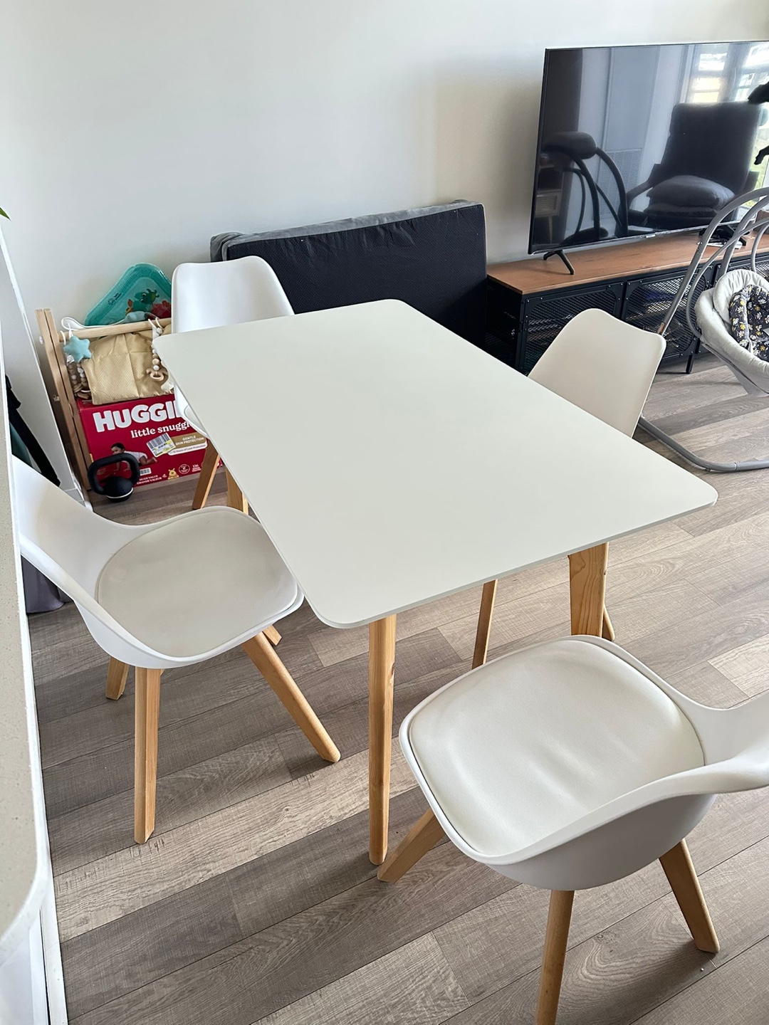 White Dining Chairs (Set of 4)