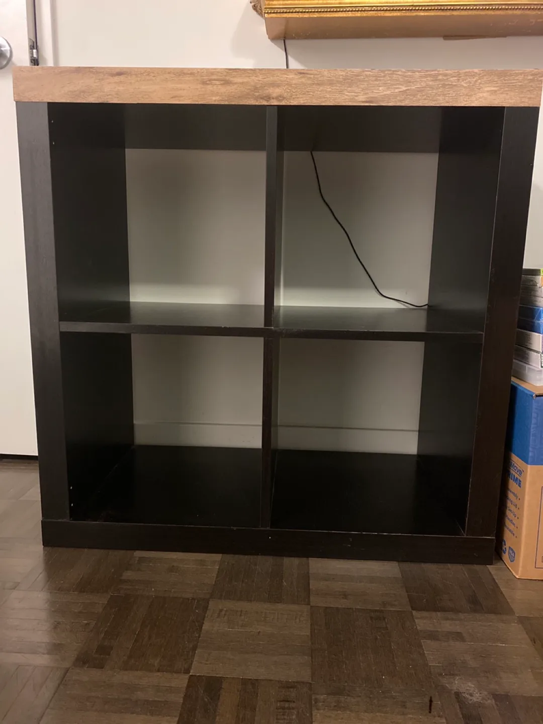 IKEA Kallax Shelf Unit - Black-Brown thumbnail