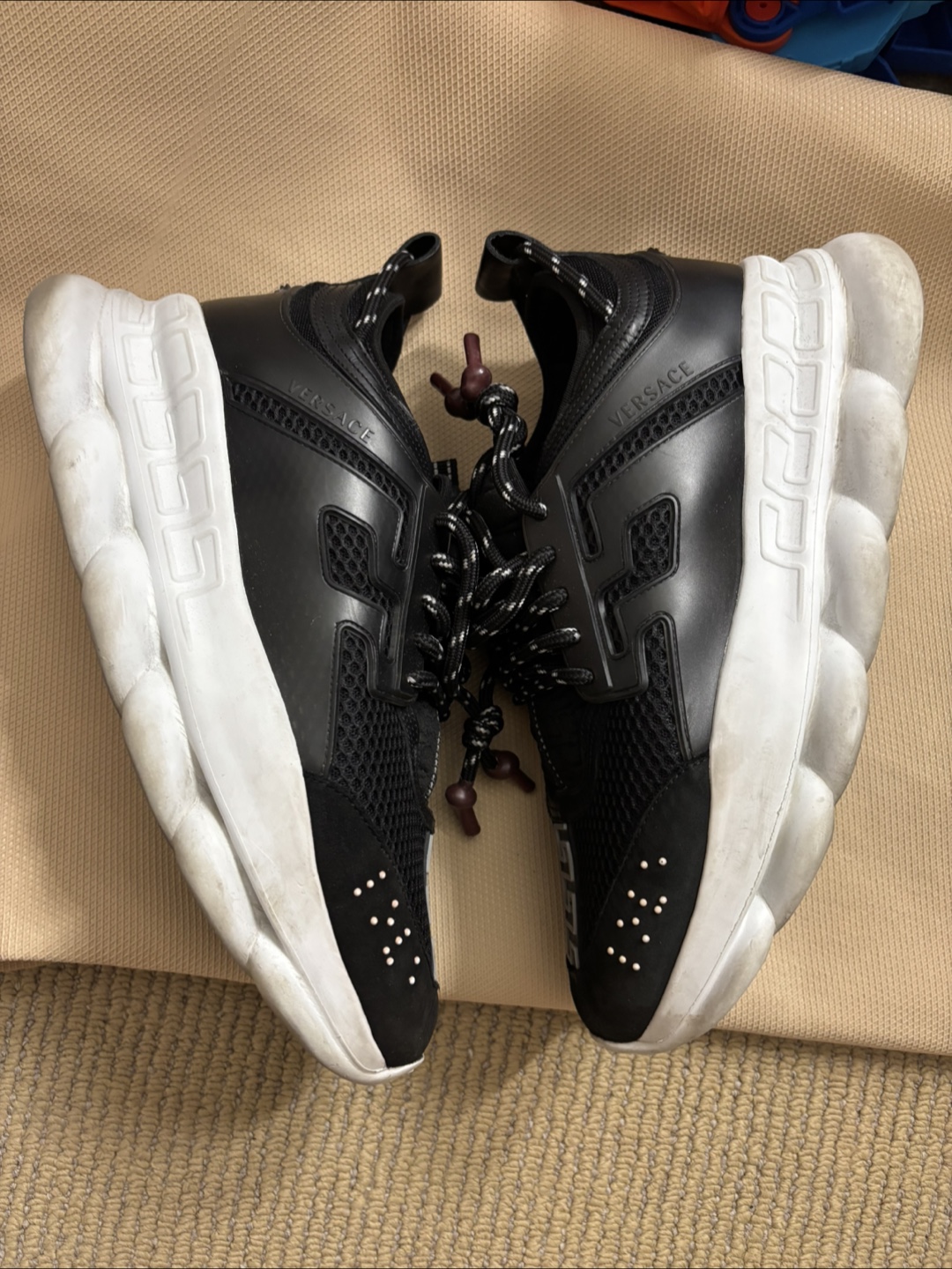 Versace Chain Reaction Sneakers - Black - photo 2