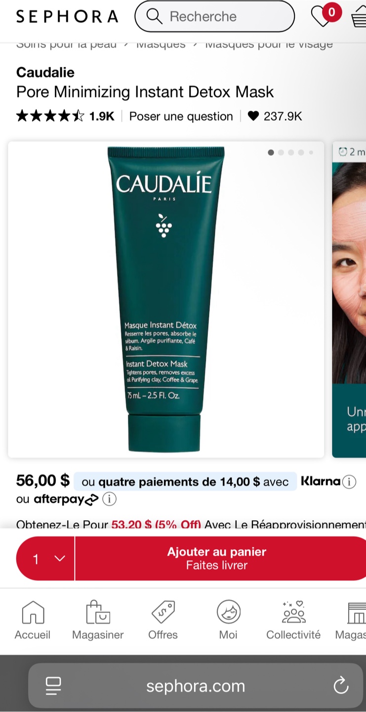 Caudalie Beauty Elixir & Instant Detox Mask - photo 5