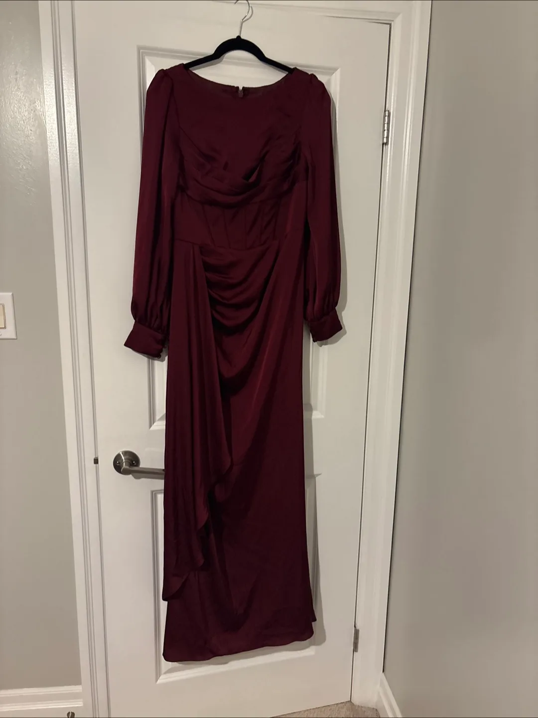 Burgundy Maxi Dress thumbnail