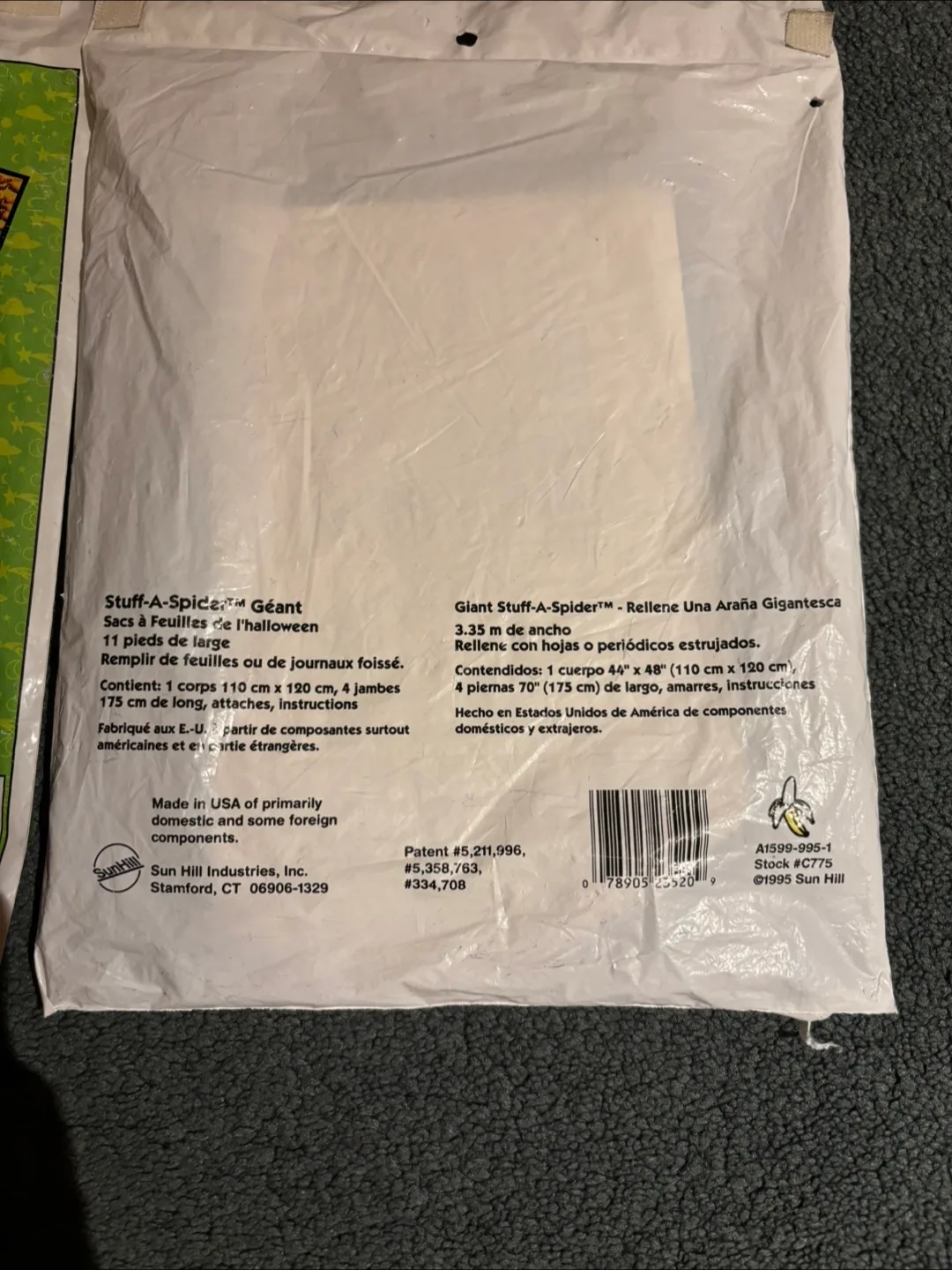 Vintage Halloween decorations alien and spider image indicator(4)