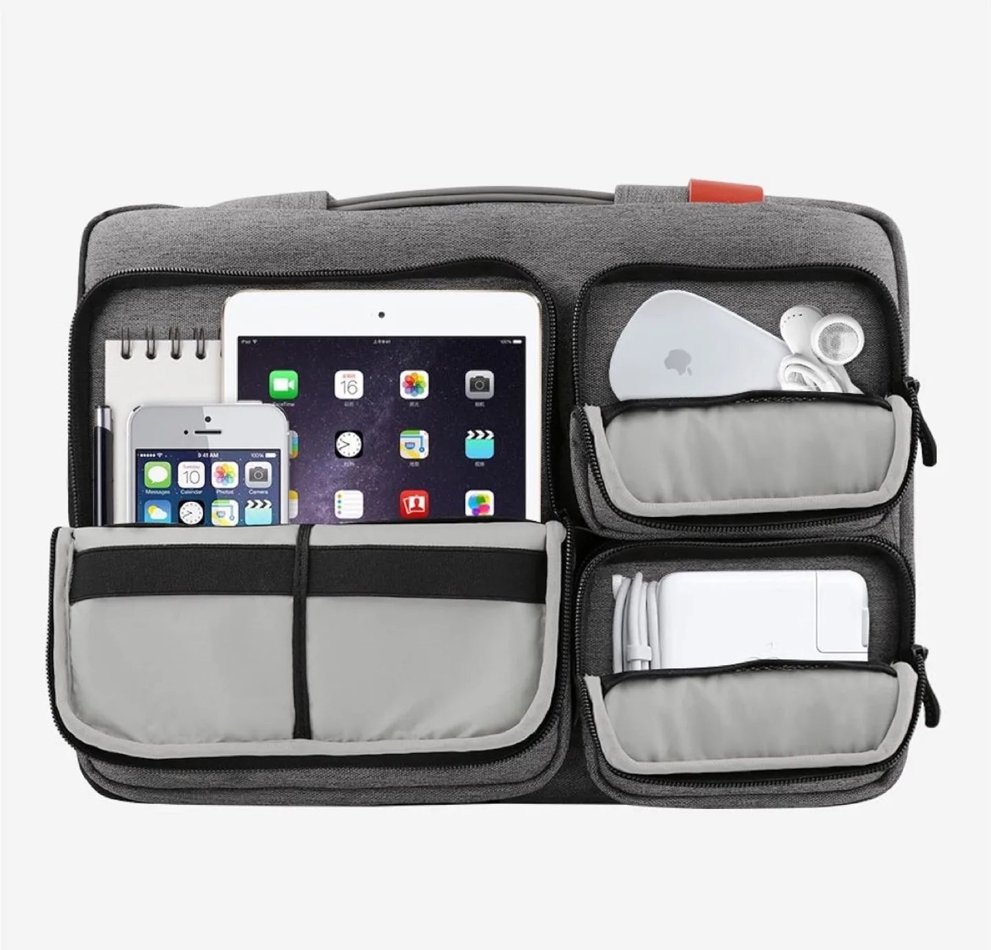 iCozzier 13-13.3 inch Thri-Sidepocket Laptop Sleeve with Handle image indicator(3)