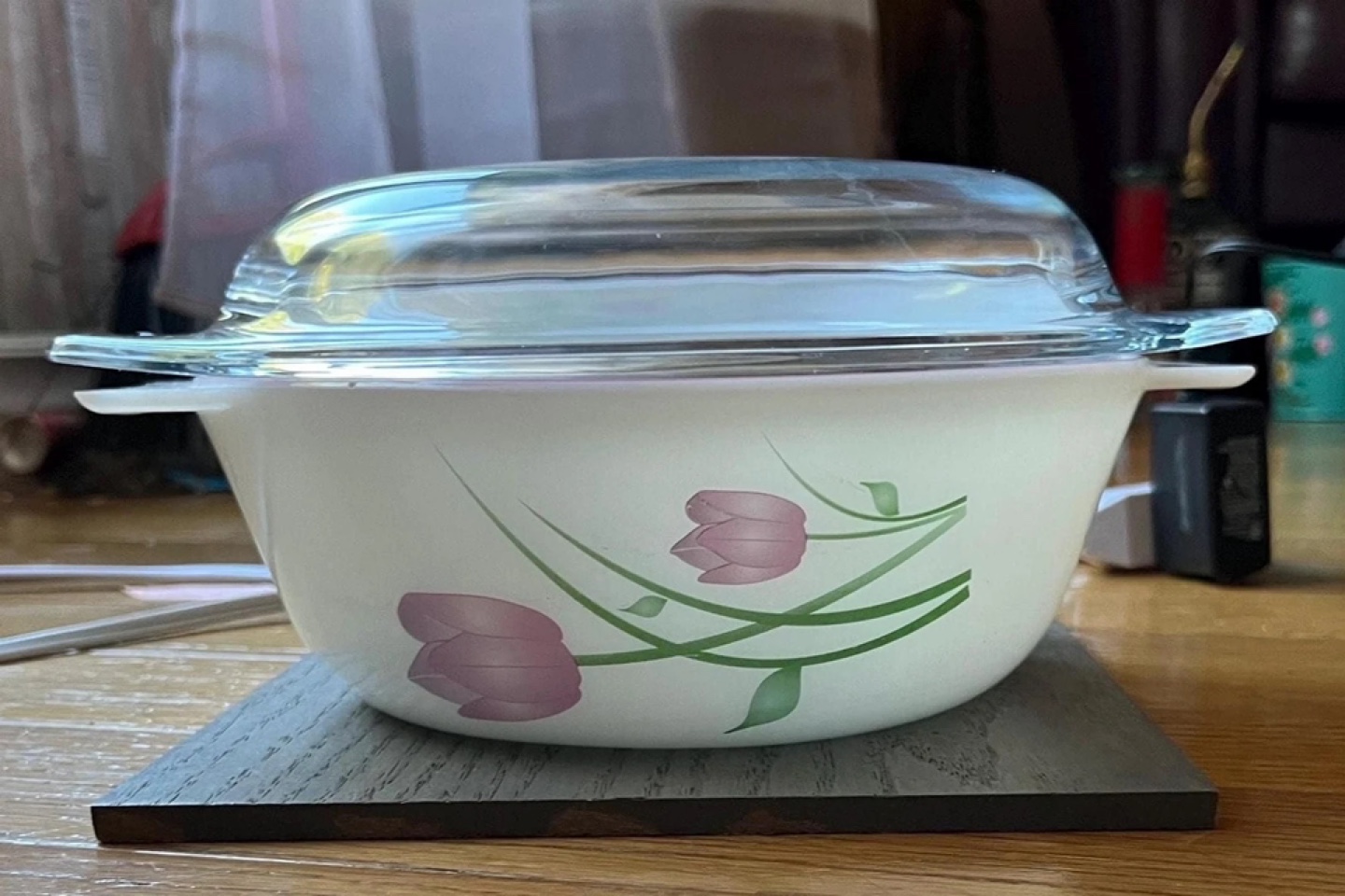 Vintage la opala Casserole Dish with Lid