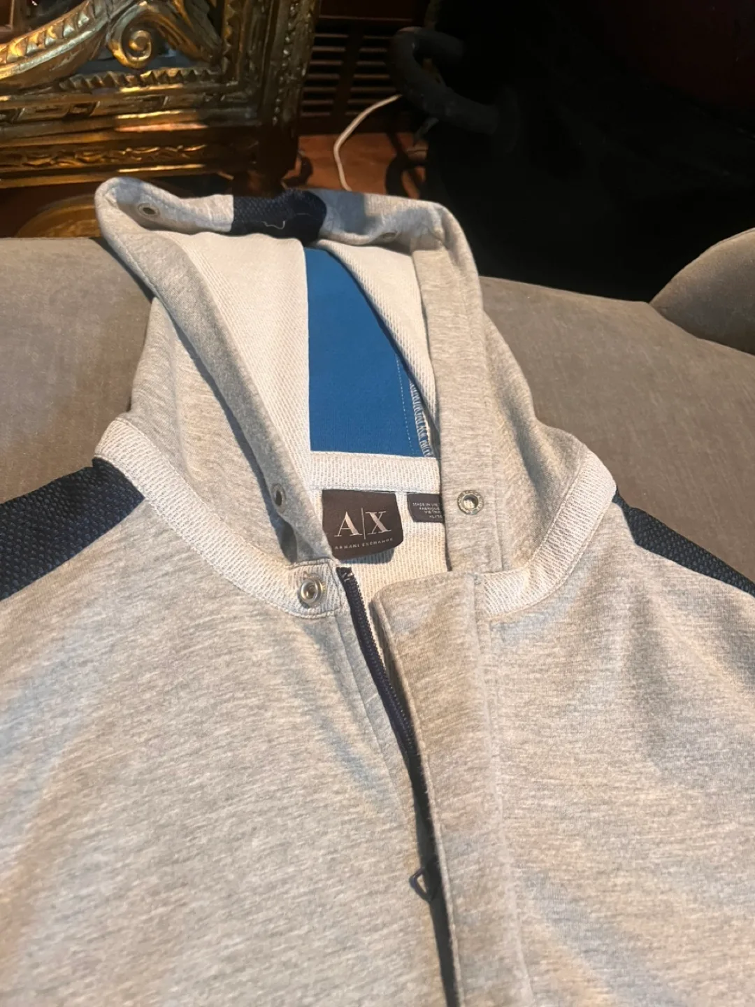 Armani Exchange Grey Hoodie thumbnail