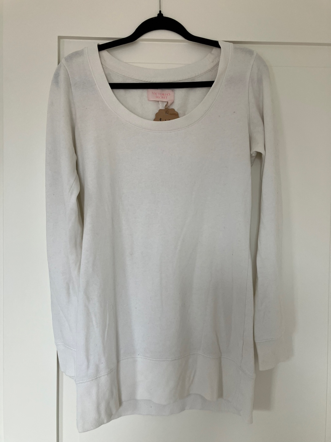 Victoria's Secret White Sweatshirt - Size S