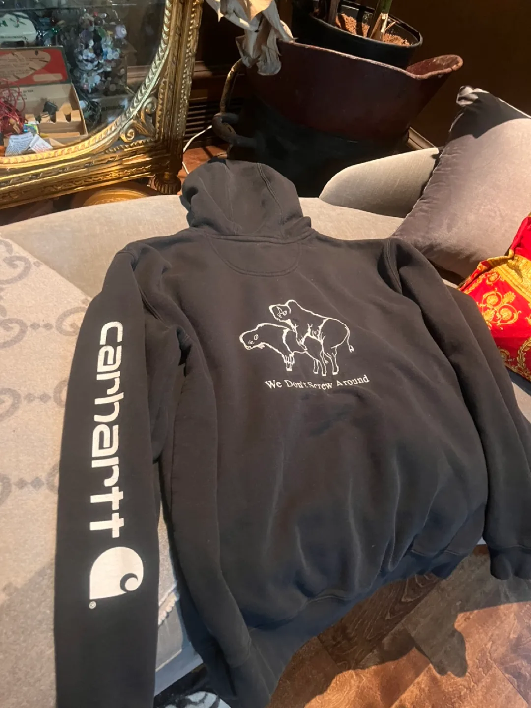 Carhartt Black Hoodie thumbnail