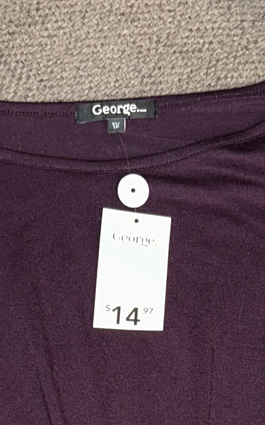 Women’s “George” Purple Twist Front Top XS image indicator(4)