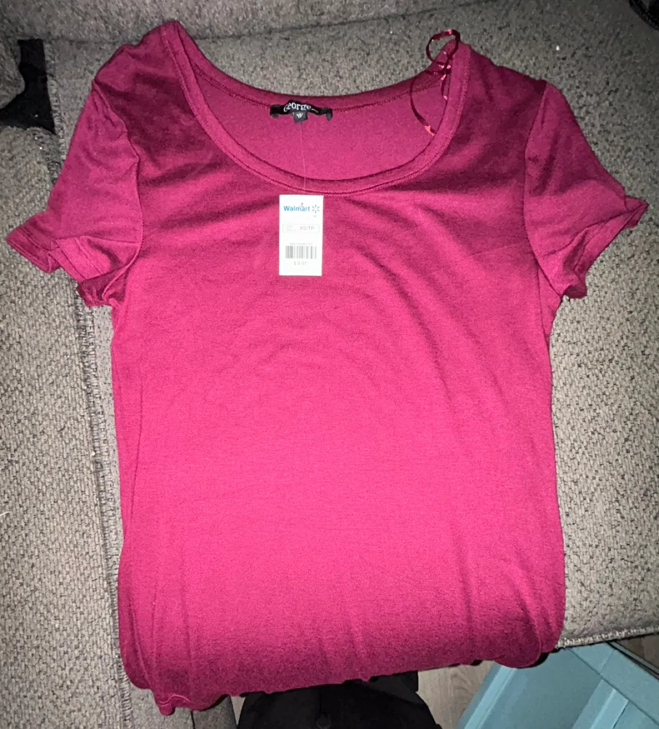 Womens “George” Shirt ; XS - Burgundy image indicator(3)