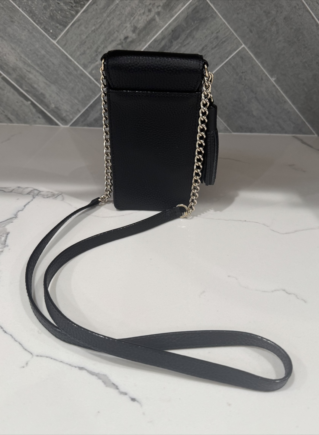 Kate Spade Black Leather Crossbody Phone Bag - photo 2