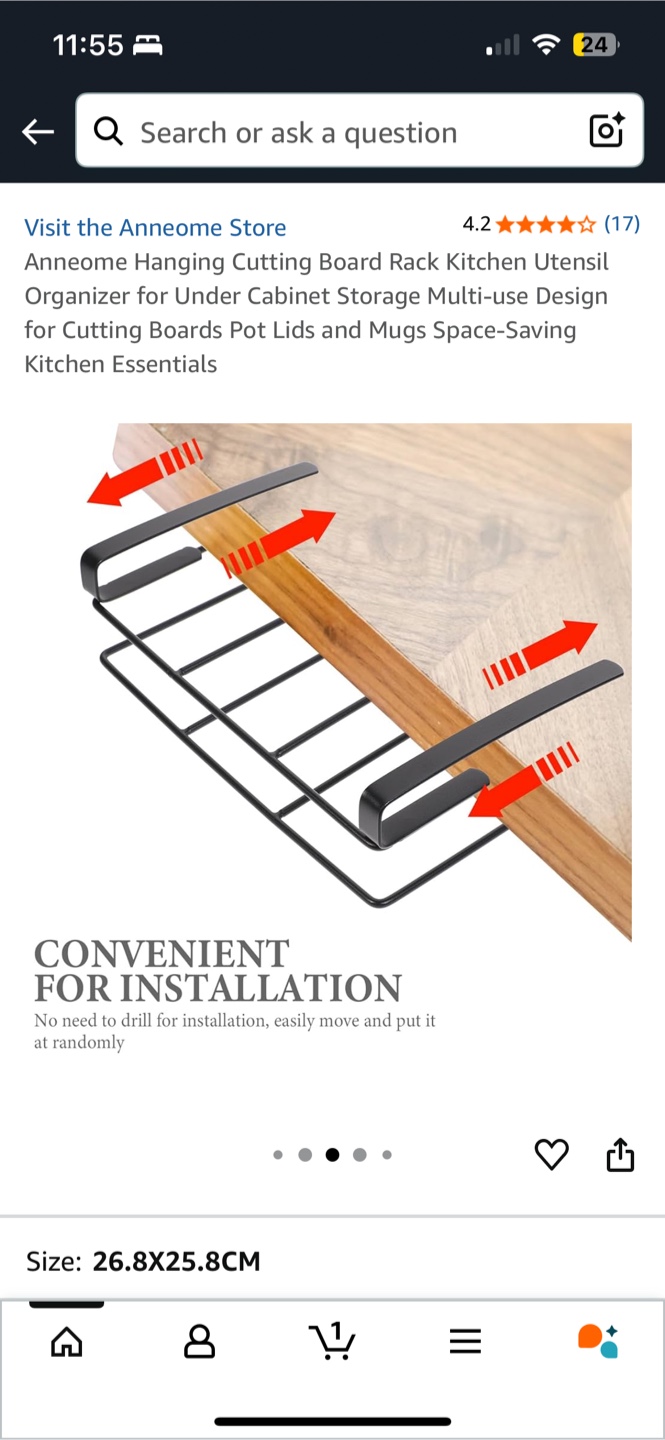 Under the rack/ Hanging Cutting Board Rack - photo 3