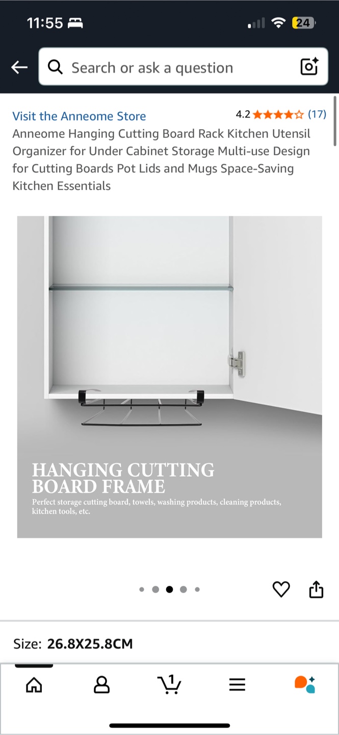Under the rack/ Hanging Cutting Board Rack - photo 4
